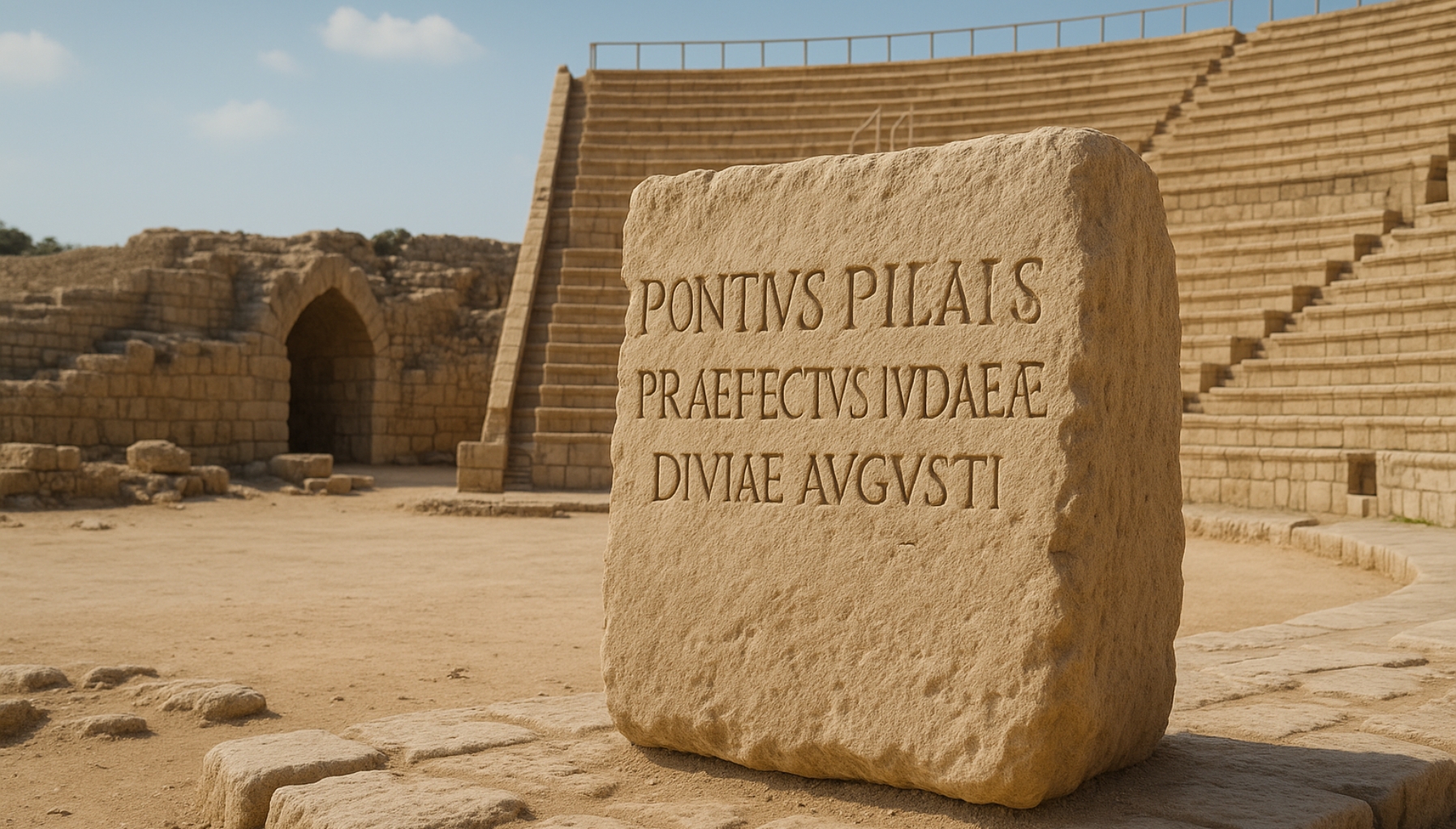 Pontious Pontius Pilate Inscription – Caesarea Maritima — c. 26–36 C.E ...